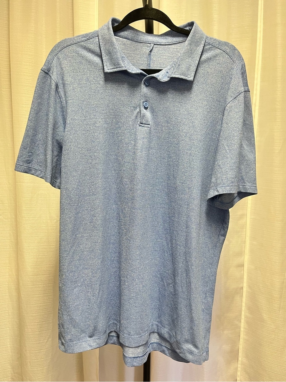 Lululemon Soft Jersey Short-Sleeve Polo Shirt in blue | size large - Picture 2 of 7